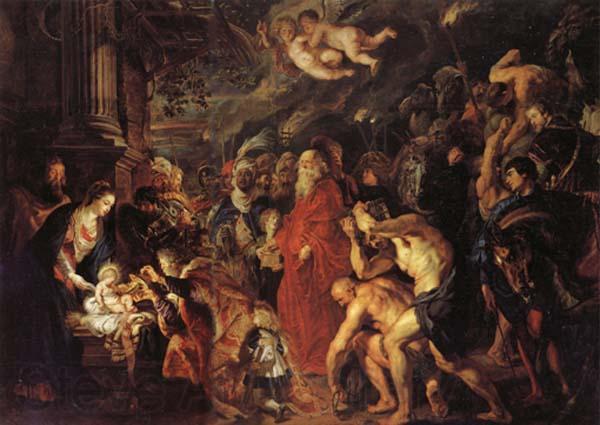 Peter Paul Rubens The Adoration of the Magi 1608 and 1628-1629 Spain oil painting art
